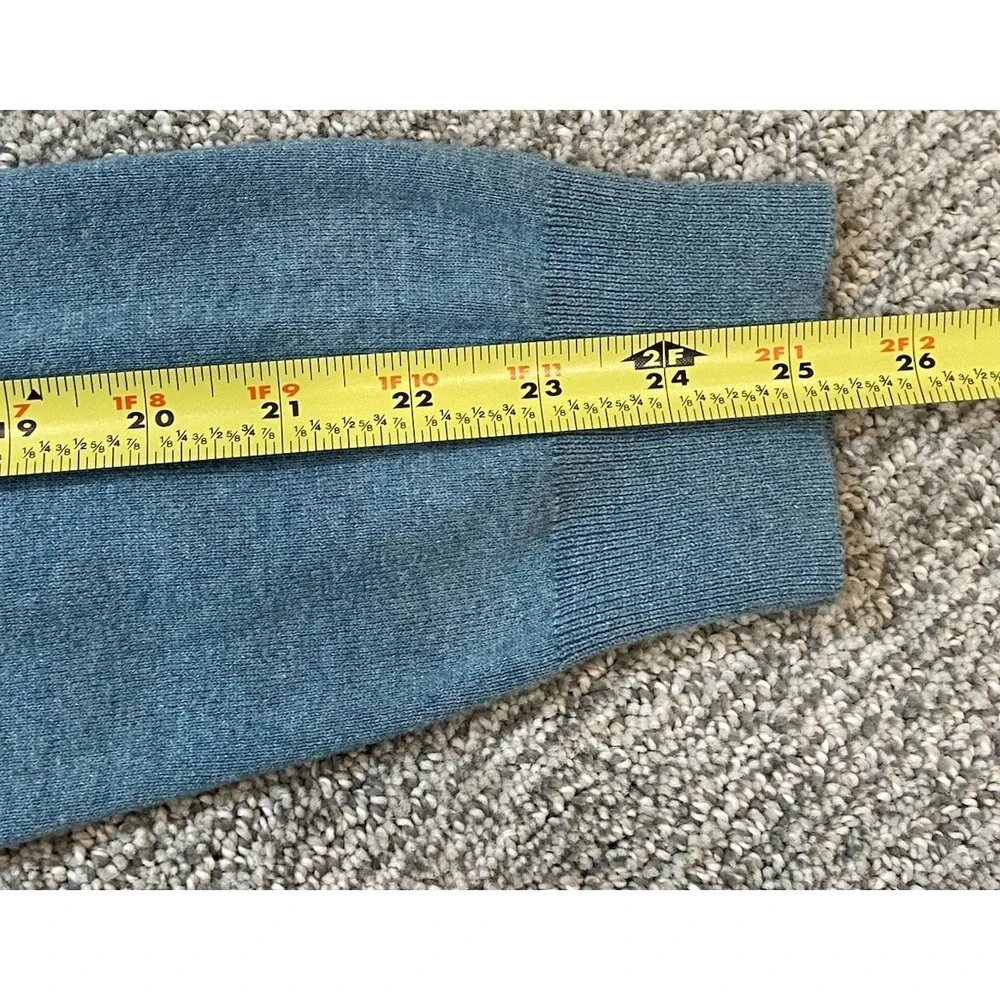 Polo Ralph Lauren Sweater‎ Mens Large V Neck Pima Cotton Knit Teal Classic